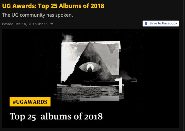 UG Awards: Top 25 Albums of 2018, Jason Becker #21