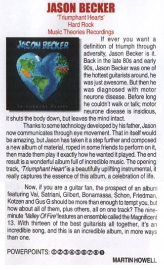 Jason Becker Triumphant Hearts Powerplay Review – 9 Out of 10