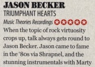 Jason Becker Triumphant Hearts Guitar Techniques Magazine Review – 5 Out of 5, What a wonderful album!