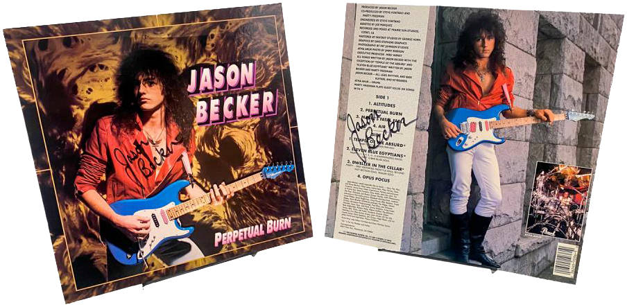 Jason Becker Signed "Perpetual Burn" Album Art